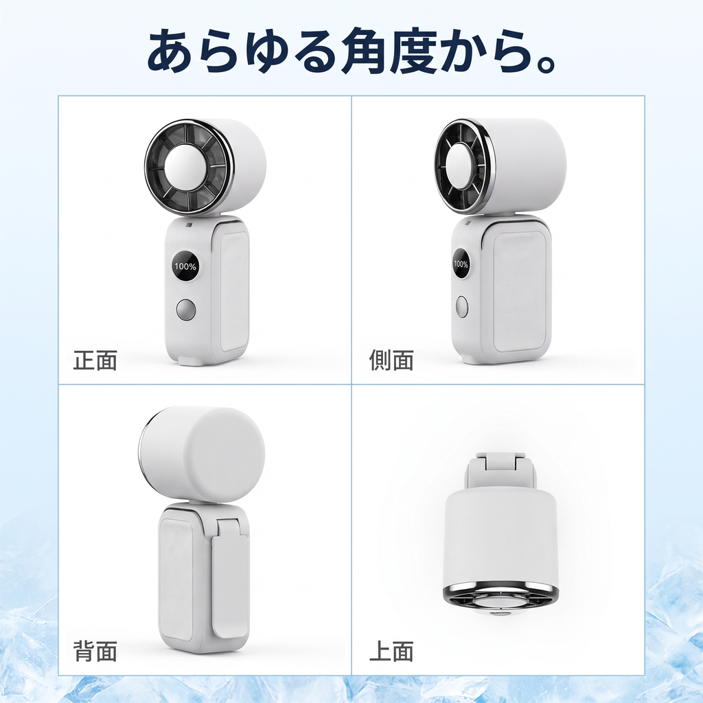 Suzumi™【1秒冷却・マグネット機能】超小型ペルチェ冷却ハンディファン [限定カラー]
